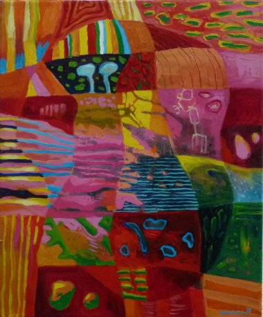 Patchwork painting VI