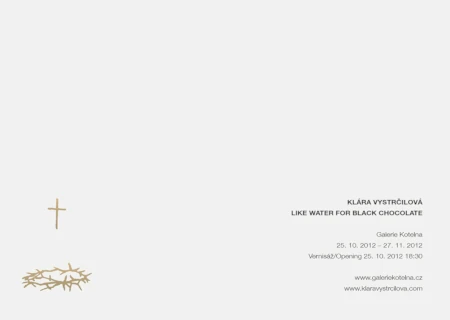 Like water ..., Klára Vystrčilová