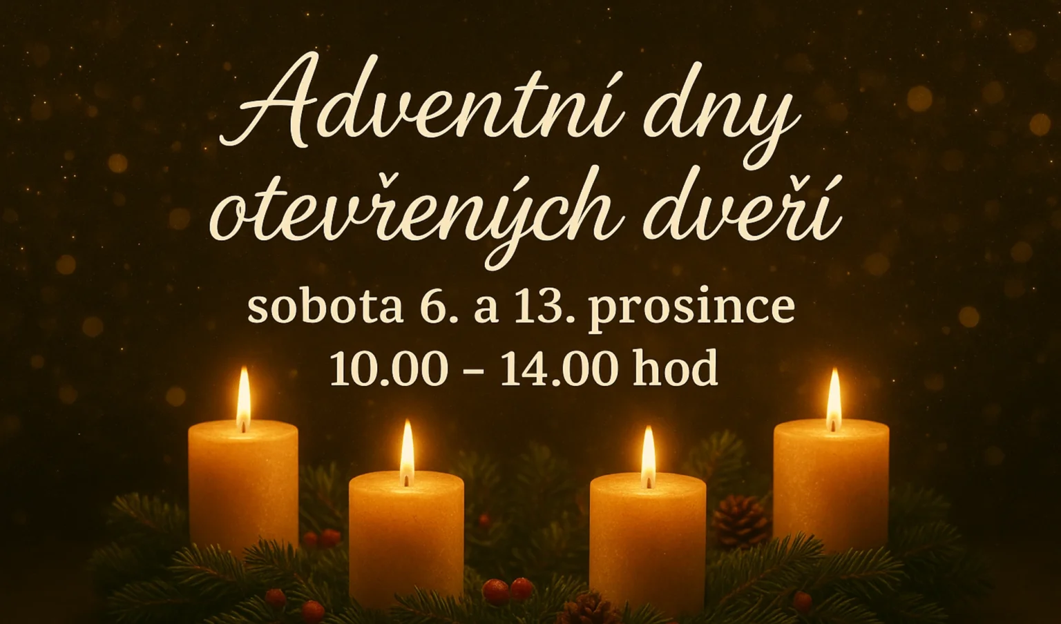 Adventní dny otevřených dveří, 6 a 13 prosince
