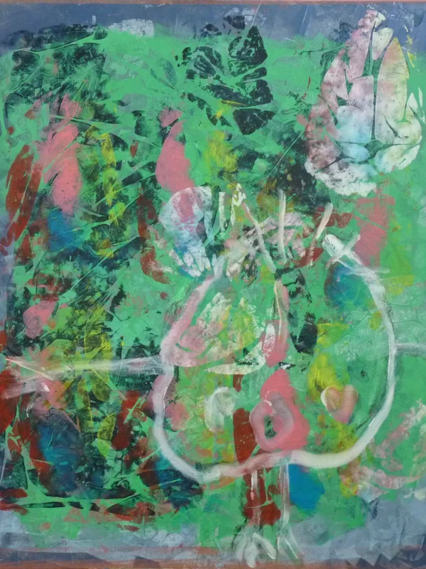 Silence, Eva Kočí, 120 x 100 cm. olej a vosk na plátně, 38.000,-