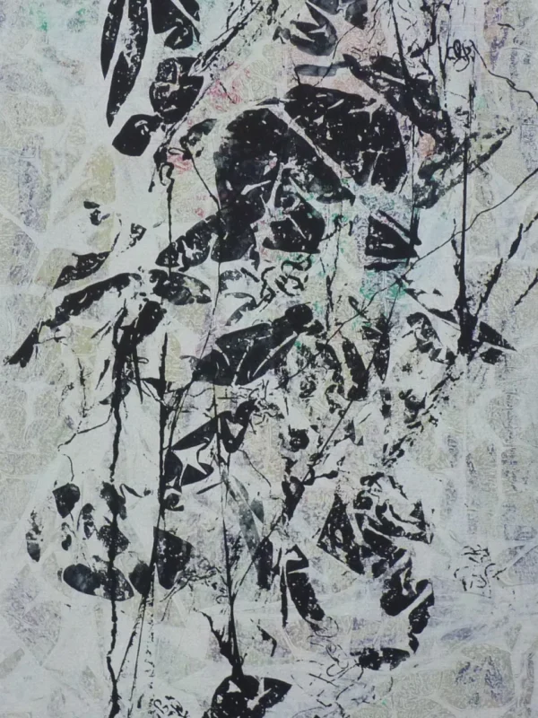 Hláska, Eva Kočí, 120 x 64 cm, olej a vosk na plátně, 30.000,-