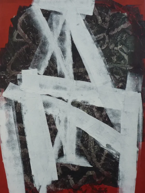 Closed, Eva Kočí, 140 x 100 cm, olej a vosk na plátně, 64.000,-