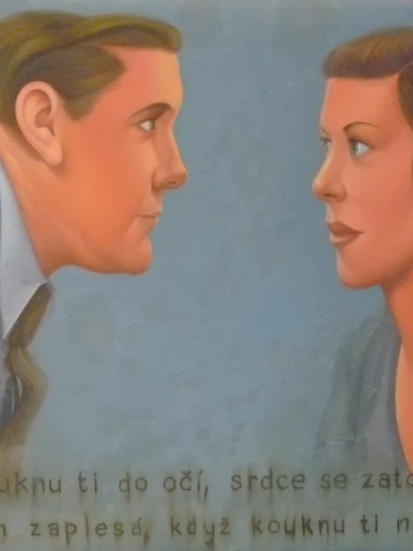 Čuňák - poeta, Lukáš Miffek, 70 x 90 cm, olej na plátně, 52.000,-