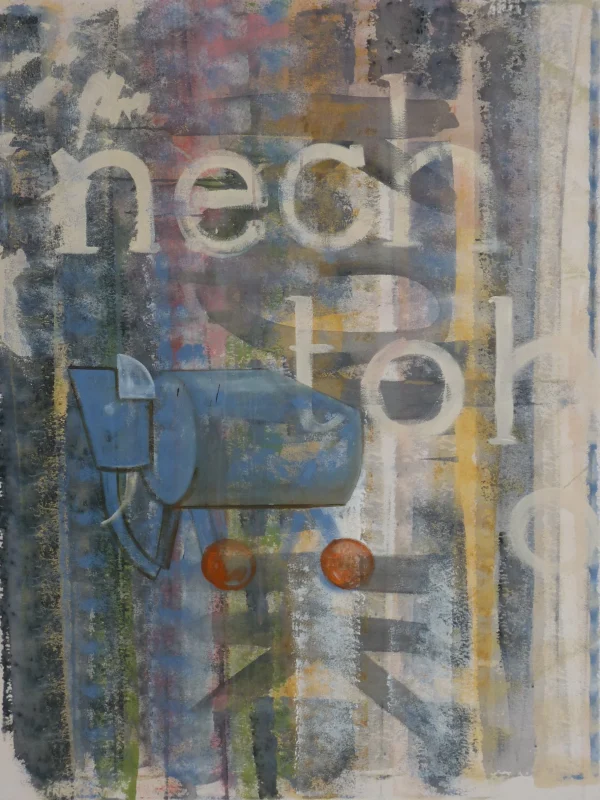 Nech toho, Libuše Pražáková, 110x140 cm, akryl na plátně, 47.200,-