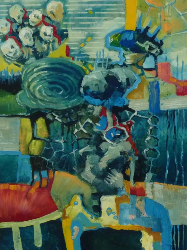 Nepřehledná situace, Vladimír Větrovský, 70 x 50 cm, akryl na plátně, 27.000,-